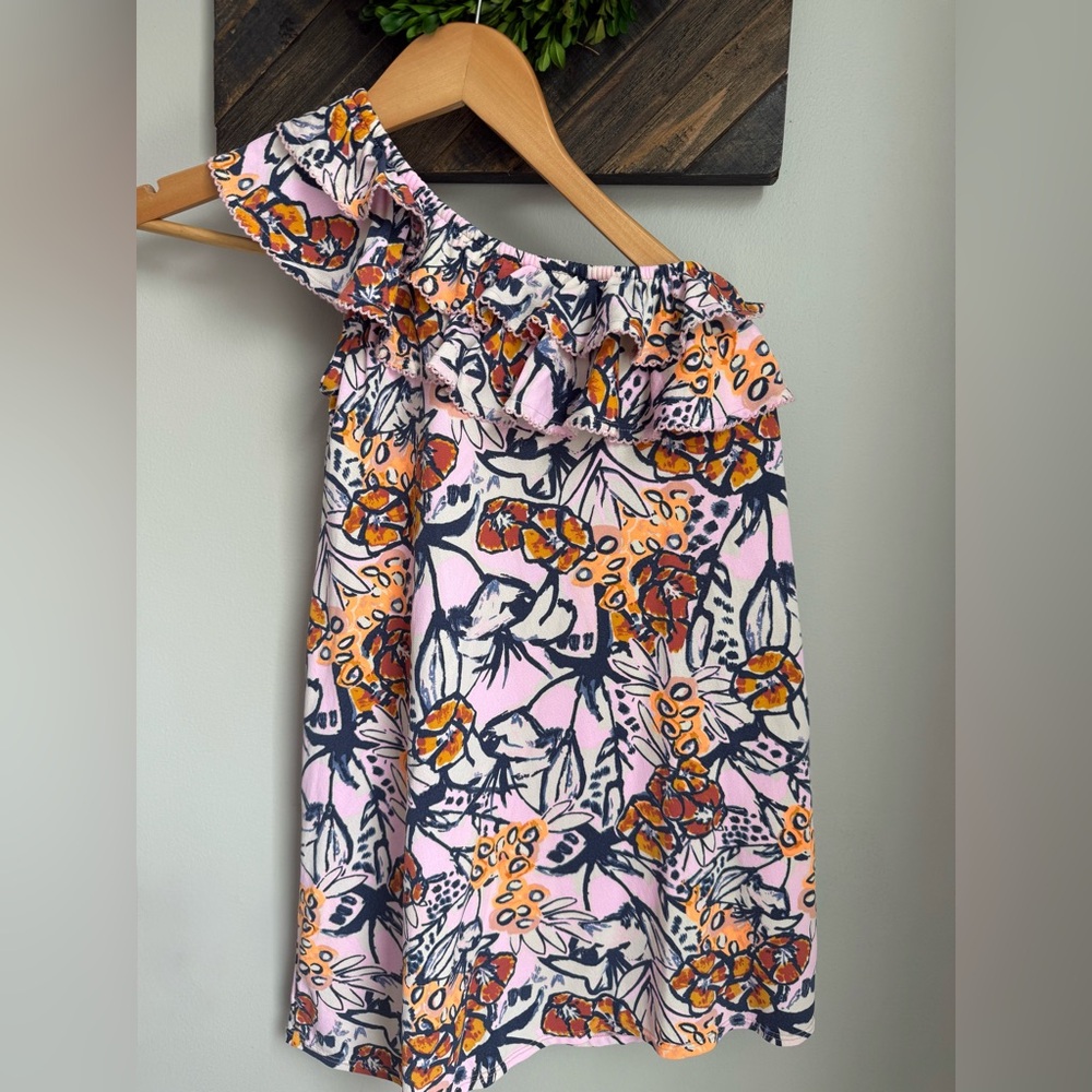 Maaji Girls' Printed One Shoulder with Ruffle Dress sz 8